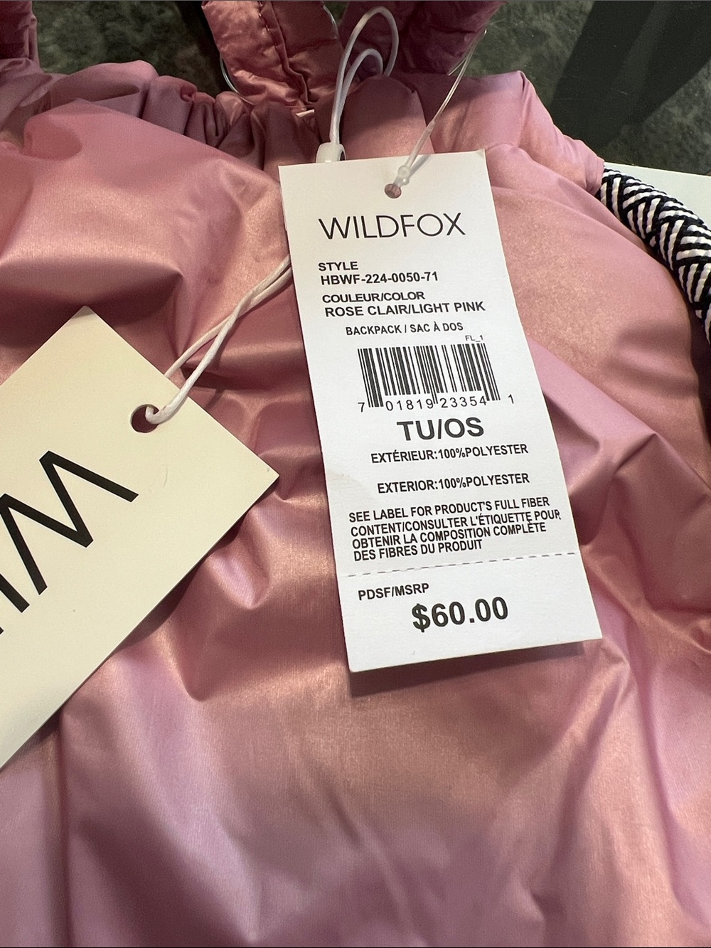 Wildfox Puffy Drawstring Backpack - Picture 4 of 5